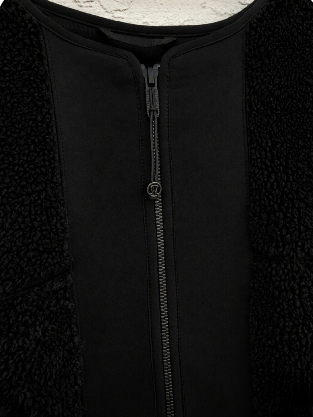 Lululemon Colarless Textured Fleece Full Zip Oversized Coat Jacket Size 6 - Picture 6 of 13